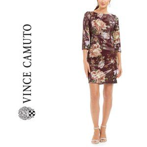 NWT Vince Camuto Sequined Floral Shift Dress 6
